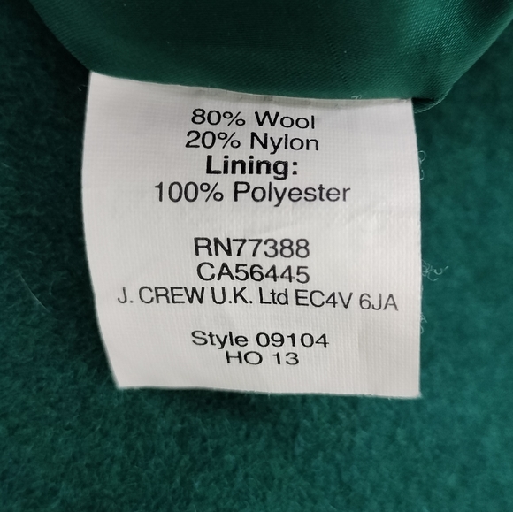 J. Crew Shirt Tail Wool Blend Mini Skirt in Forest Green Sz. 4 Tall - Picture 6 of 7